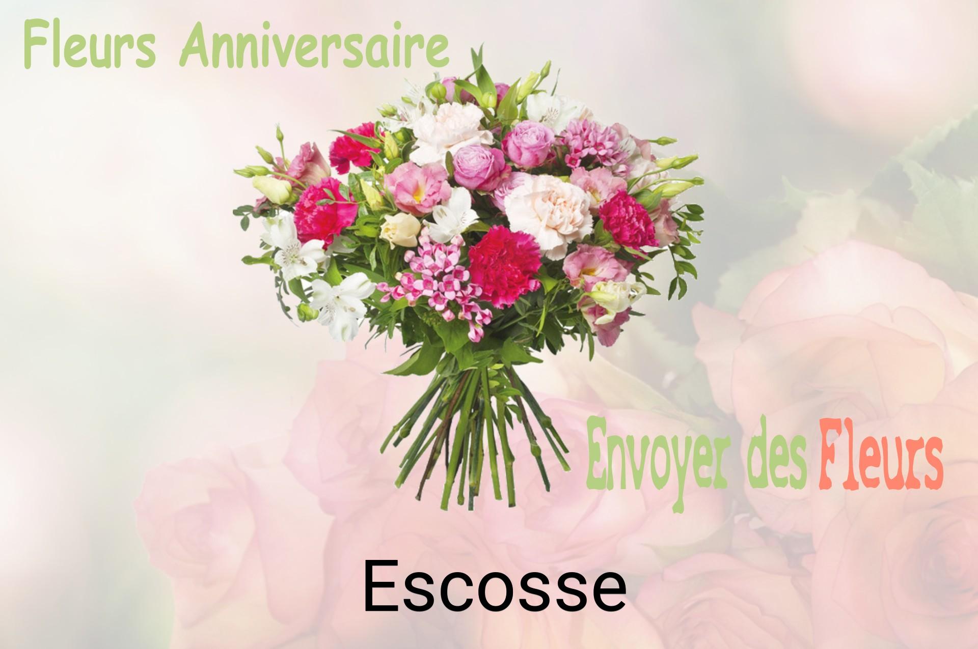 Bouquet de fleurs d’anniversaire livré à Escosse